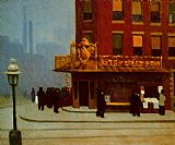 Edward Hopper New York Street Corner painting